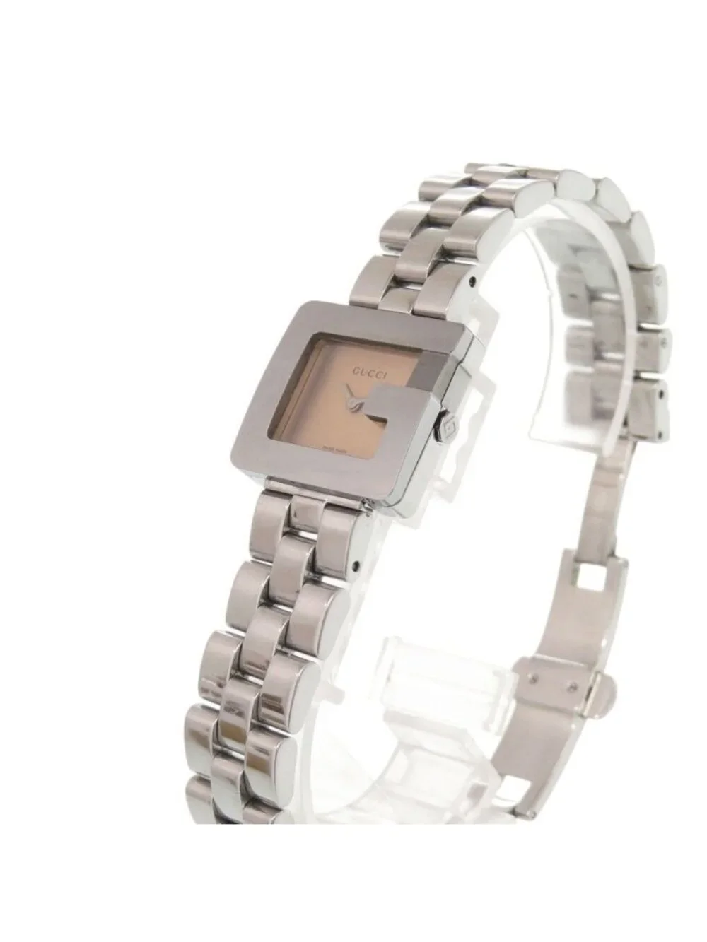 Gucci Watch SS Orange Silver Quartz